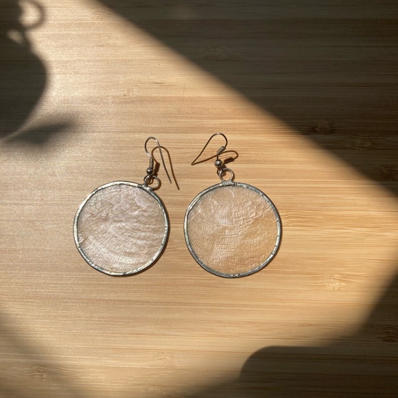 Clear Hoop Earrings - Picture 1 of 2